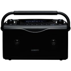 Roberts Eco4 Black - Compact Portable DAB/FM Radio  with upto 150 Hours Battery Life